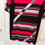 Style & Co Style &‎ Co Pink And Black Stripe Tunic/Dress Size Large Petite Photo 3