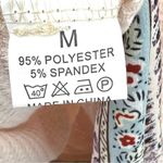 Faux wrap blouse M waffle knit patchwork side tie boho long sleeve cottage NEW Size M Photo 6