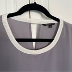W118 By Walter Baker  Grey and White Colorblock Blouse Size L Photo 1