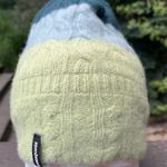 Patagonia Wool Tri-Color Pom Pom Beanie Green Hat One Size Photo 0