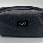 TUMI for Delta Make Up Bag Black Canvas Mini Case Zip Toiletries/Cosmetic Bag Photo 0