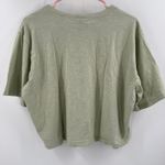 LNA CLOTHING Tee Size Large NWT Yara Smoke Green Crop Cropped Casual Comfy Top Photo 2