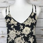 Brandy Melville 🌷 Black Floral Tunic Tank Top O/S Photo 4