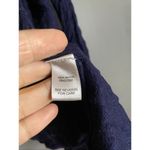 Versona  Navy Crinkle Open Front Cardigan Size Large Photo 3