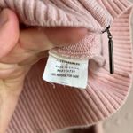 Vince  100% Cashmere Cable Knit Full Zip Hooded Sweater Sz S Blush Pink Photo 4