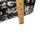 Nanette Lepore Size 6 Black White Linen Silk Beaded Shift Party Shift Dress Photo 9