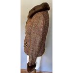 Bloomingdales VTG Penny Lane Sz 6 Bloomingdale’s Jacket Silk Rabbit Fur Mob Wife Blazer City Photo 5