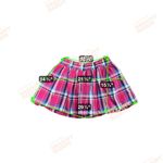 Gilly Hicks  Sidney Ruffle‎ Plaid Skirt Hot Pink Size Large Photo 6
