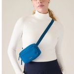 Athleta New All About Crossbody Belt Bag Dark Lapis Blue Photo 1