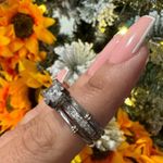 JEULIA two tone round cut silver ring set ✨ Photo 7