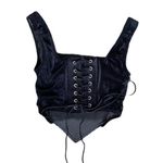 Y2K Style Black Goth Grunge Lace Up Corset 🔥 Size M Photo 2