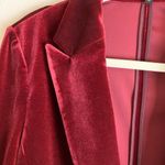 Amanda & Chelsea Amanda &. Chelsea Velvet Blazer - Red Photo 1