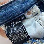7 For All Mankind Luxe Vintage High Waist Slim Kick Sequined Jeans 27 Photo 8