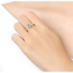 Boutique NEW 2Ct Solitaire Simulated Diamond 14k Gold‎ Plated Sterling Engagement Ring Photo 7