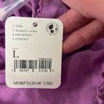 Free People  Desert Days Mini Pleated Dress Dramatic Orchid Cotton Large NWT Photo 9