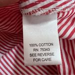 Greysn Red And White Striped Ruffled Long Sleeves Ruffled Shirt Size S Photo 6