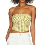 Free People NWT Leilani Gingham Tube Top Size M Photo 11