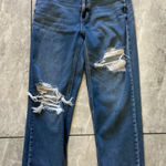 American Eagle  Outfitters Women Blue Distressed Denim Jeans Size 6 Regular Photo 0