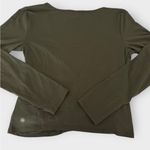 Athleta  Fast Track With Ease Rib Reversible
Wrap Top Dark Olive Size Medium NWT Photo 2