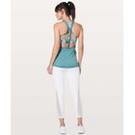 Lululemon Twist and Toil Tank Sports Bra Teal Blue Sun Daze Size 4 Small Photo 8