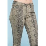 Judy Blue  Skinny Fit Snake Print Jeans Size 7/28 Animal Print Mid Rise Photo 3