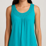 Dress Barn Embellished Scoop Neck Tank Top Photo 0