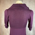 Can’t Miss | Deep Purple Ribbed Mini Sweater Dress | Size Medium Photo 2