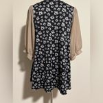 EUC Jili Black and White Floral Long Sleeve Dress size large Photo 4