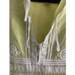 CJ Laing Women's Small Green Palm‎ Beach Tunic Resort Beach Vacation Boho Photo 4