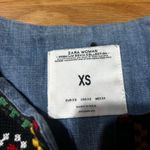 ZARA Embroidered ‘premium Denim Collection’ Tunic dress  womens XS Photo 1
