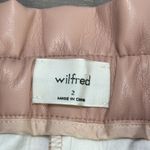 Wilfred By Aritzia Speechless‎ High Waisted Tuscany Rose Vegan Leather Shorts 2 Pink Photo 8