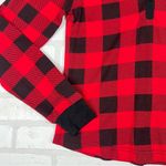 Buffalo Plaid Long Sleeve Shirt Size Small,‎ Black & Red, Three Button Red Photo 2