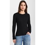 Rag and Bone  Ribbed Open Back Wool Sweater Small Black Minimalist Quiet Luxury Photo 1