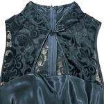 Vintage Zum Zum 90s Y2K Whimsigoth Satin Maxi Dress Size 9/10 Prom Dark Feminine Black Photo 2