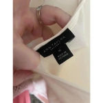 Ann Taylor Women's  Factory White Ruffle‎ Sleeve T-Shirt Size M Cute! Photo 4