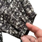 Joie  Womens Silk Surplice Faux Wrap Peplum Blouse Top Shirt Black Gray Small Photo 8