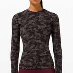 Lululemon  athletica Gray Camouflage Long Sleeve Top Photo 0