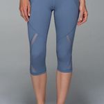 Lululemon  Cool To Street Crop Leggings in Blue Denim Size 8 Medium M Yoga Sporty Photo 0