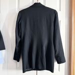 Hugo Buscati  Milano Classic Double-Breasted Black Women's Blazer 100% Wool Photo 2