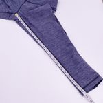 Zella Mesh Insert Capri Leggings Heathered Steel Blue Yoga Women's Size Small Photo 9