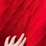 Tunic vintage Red Knit long top Size M Photo 2