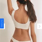 New Montce Bone Crochet Kim Variation Bikini Top one white Large Photo 2