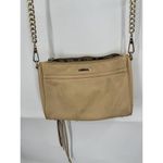 Rebecca Minkoff Crossbody Chain Strap Tan MAC Purse Shoulder Bag Leather Photo 1