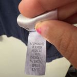 Gap Navy Blue Cotton Embroidered Muscle Tank Top Photo 3