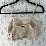 Billabong  Cream Linen Crop Tank Photo 5