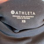 Athleta Womens Mid Rise Flat Iron Tux Leggings Black Moto Zip Pockets Stretch XS Photo 9