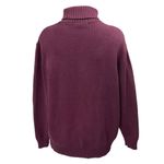 ZARA  Women's Purple Knit Long Sleeve Turtleneck Pocket Oversized Sweater Top M Photo 1
