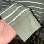 Aerie  Olive Cropped Striped Long Sleeve Tee Photo 5