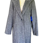 Apt. 9  $80 Black Hering Single Button Front Wool Blend Coat Size Large Photo 0