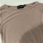 Pretty Little Thing Beige Long Sleeve Bodysuit Photo 2